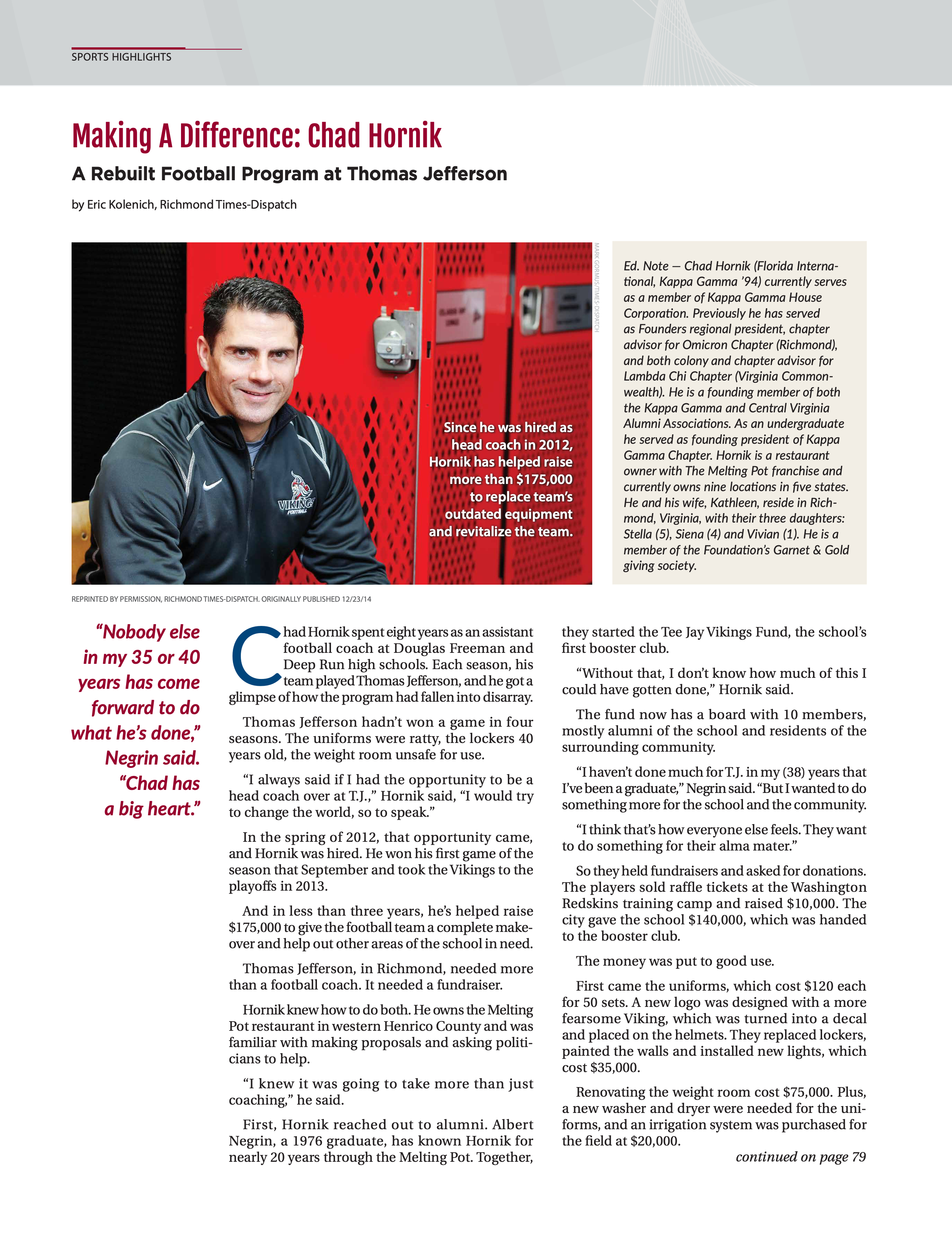 Editor Note, Spring 2015